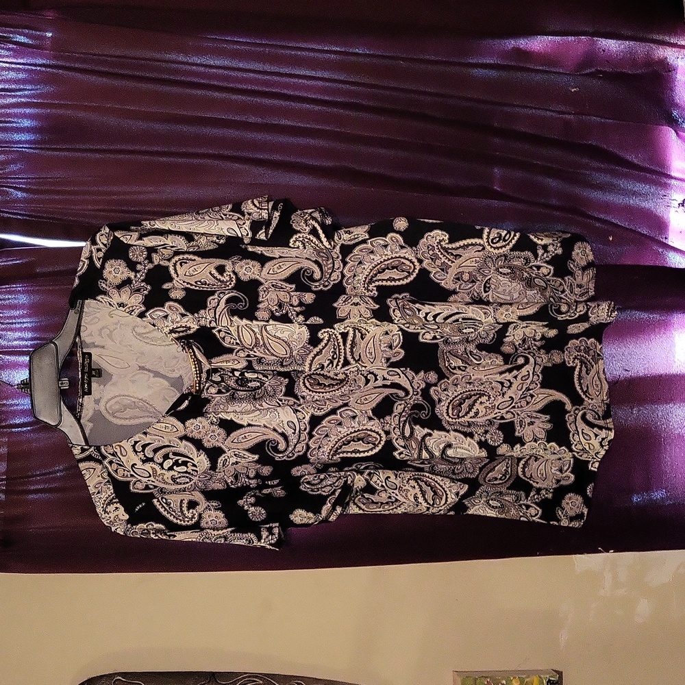 Always indigo ladies blouse 3X